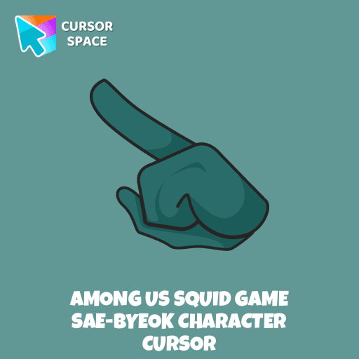 Among Us Squid Game Sae-Byeok Character cursor arrow cursor